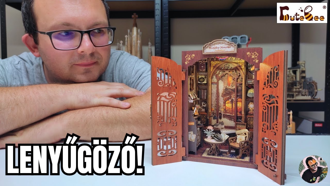 Bookshop Memories DIY könyvtámasz unboxing, teljes összerakás és bemutató - Cutebee