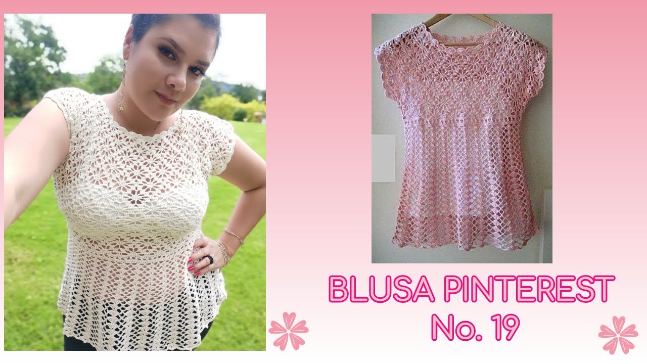 BLUSA PINTEREST #19 PUNTO ARAÑITAS, BLUSA ELEGANTE Y FINA A CROCHET