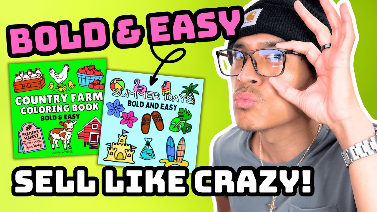 5 MORE of the Best Bold and Easy Coloring Book Niches to Sell on Amazon KDP (Part 3)