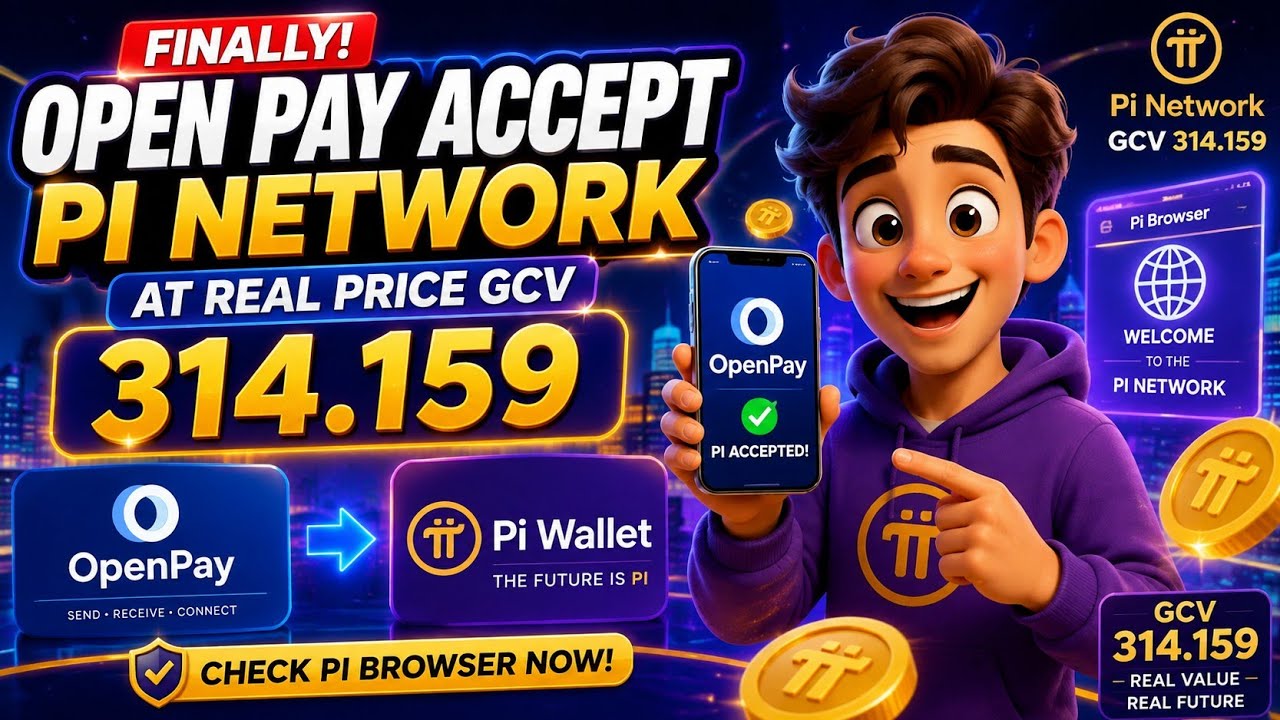 FINALLY OPEN PAY ACCEPT PI NETWORK AT REAL PRICE GCV 314.159? CHECK PI BROUSER