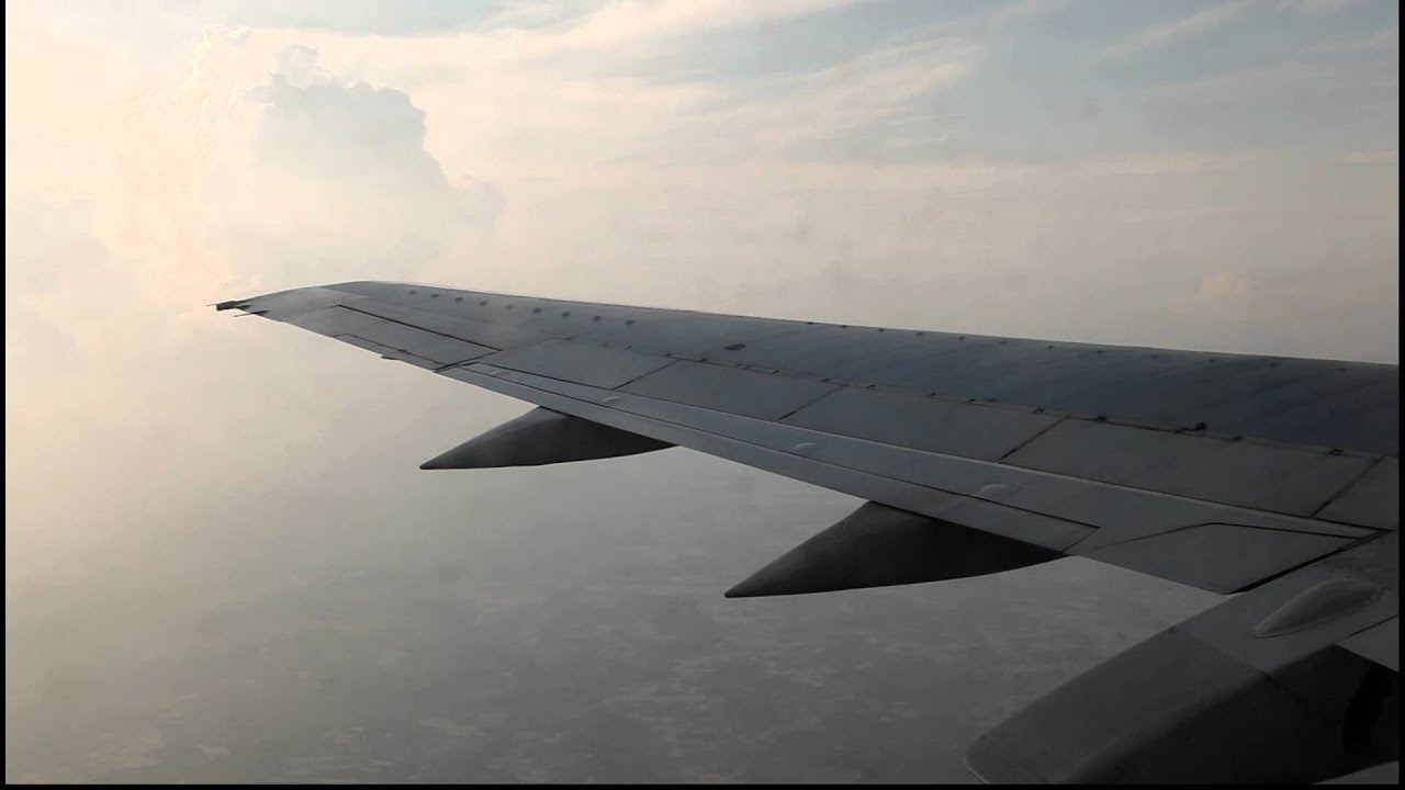 Turbulence before landing at Soekarno Hatta Airport in Jakarta