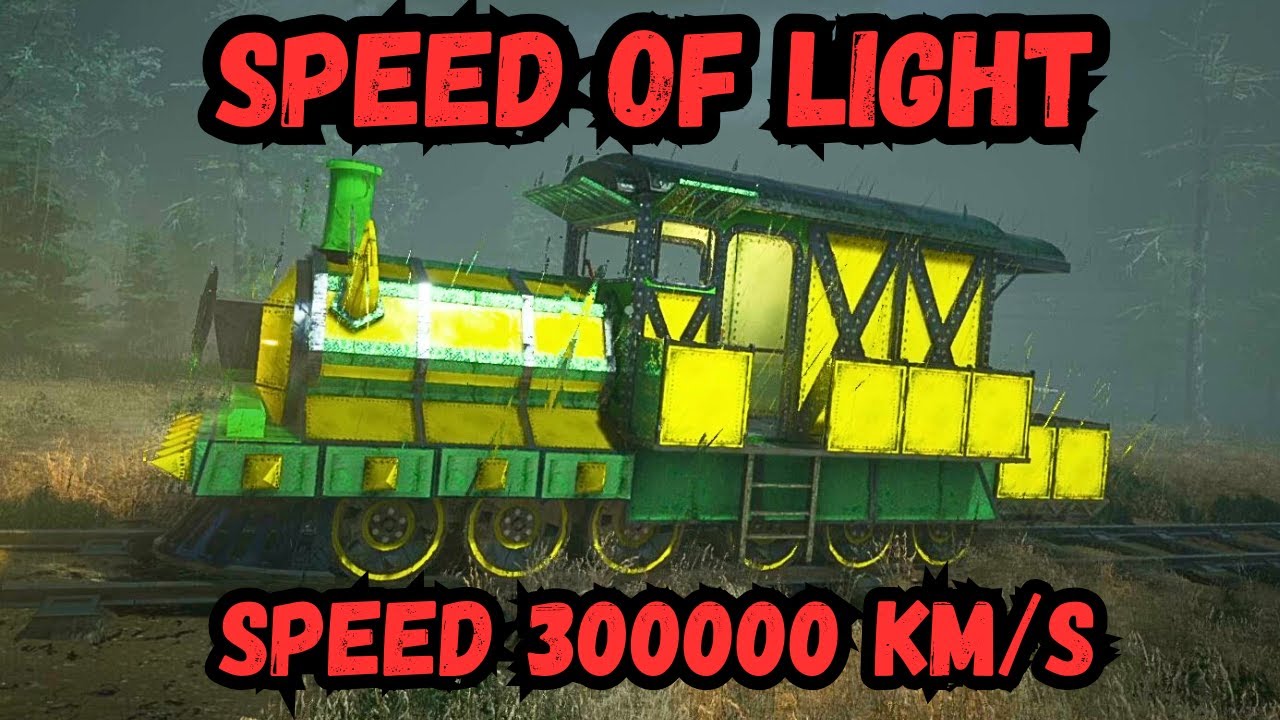 Increase Train Speed At Speed Of Light at 3 Lakh km/s with Unlimited Green Scrabs and Mods
