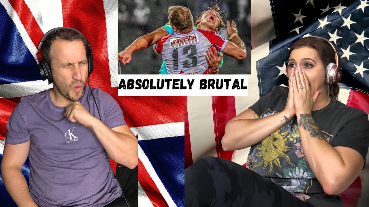 British Husband Shows American Wife  |  Rugby's Hardest Hits  **REACTION**