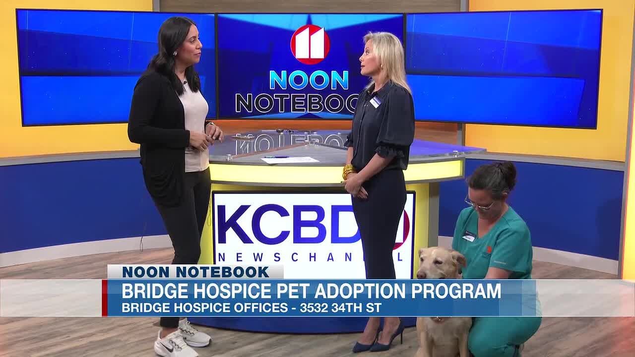 KCBD Noon Notebook : Bridge Hospice Pet Adoption Program