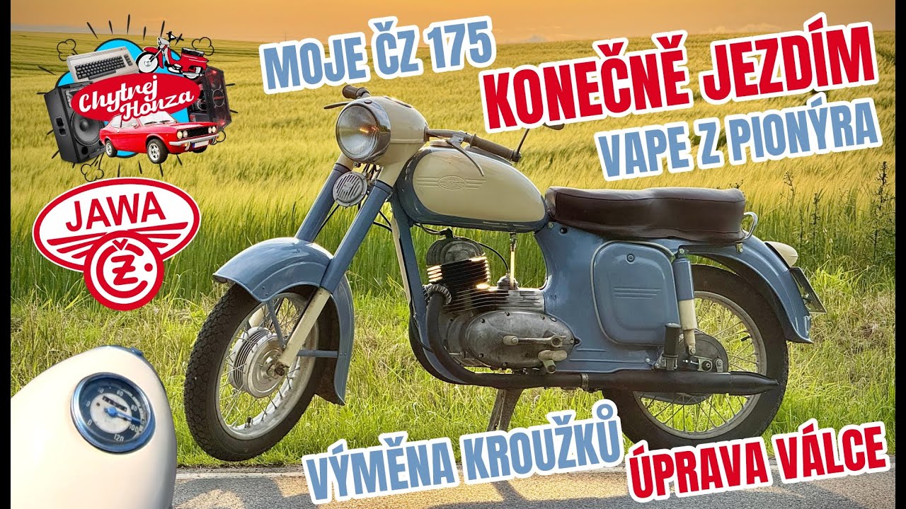 Moje Jawa ČZ 175 / 356 po letech opět oficiálně na silnici! Co se (ne)pokazilo po 50 km?