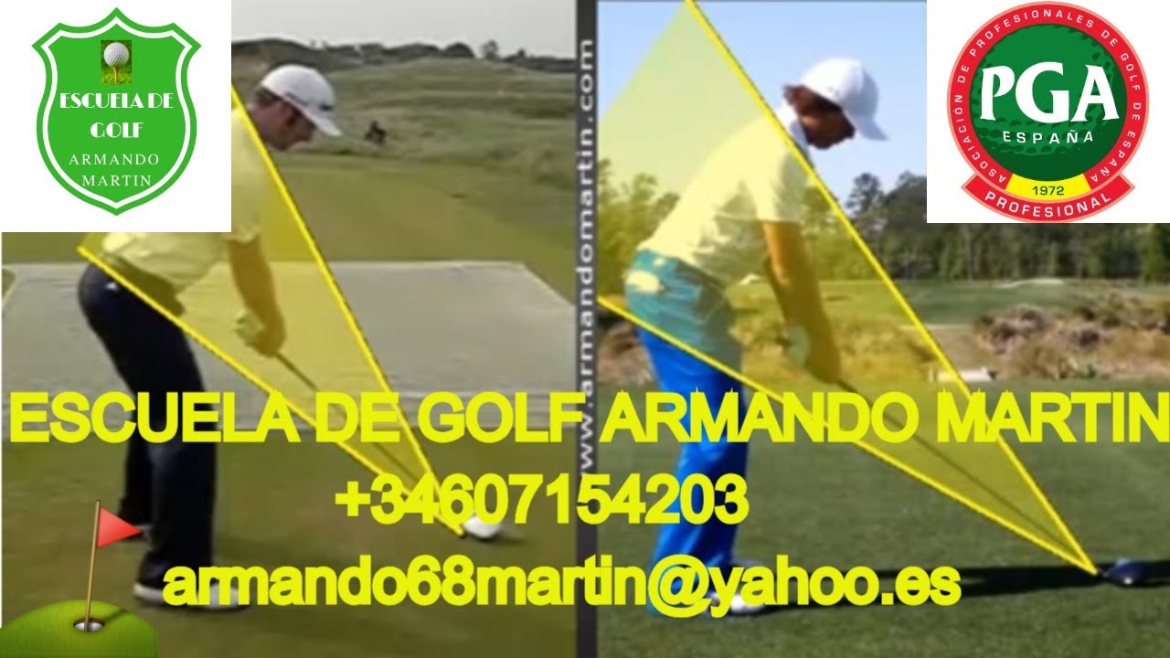 CLASES DE GOLF EN ESPA&Ntilde;OL-como es el plano del swing en golf