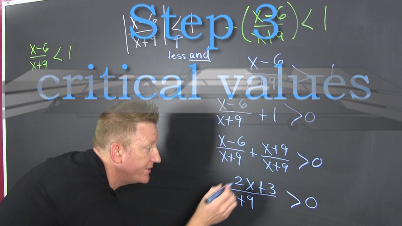 Absolute Value Rational Inequality 1 AND case