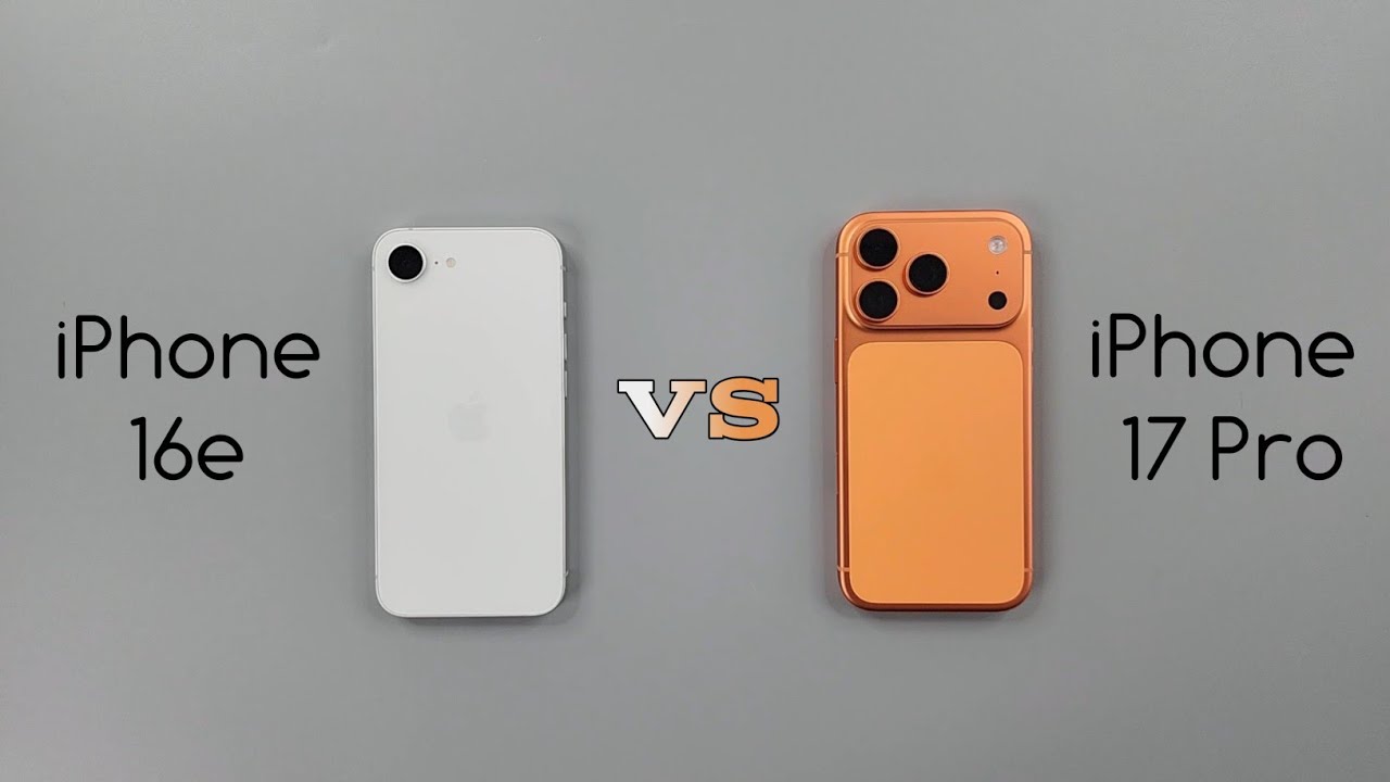 iPhone 17 Pro vs iPhone 16e Speed Test & Camera Comparison 