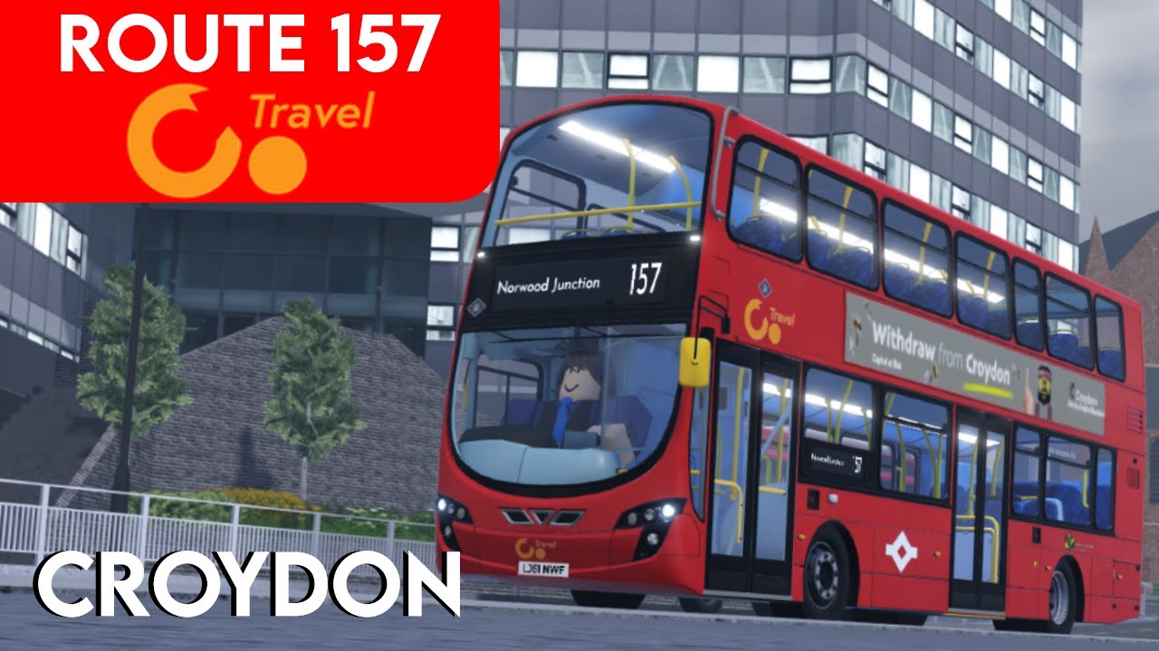 Roblox Croydon | Route 157 | B9TL Gemini 2 | SIM SERVER