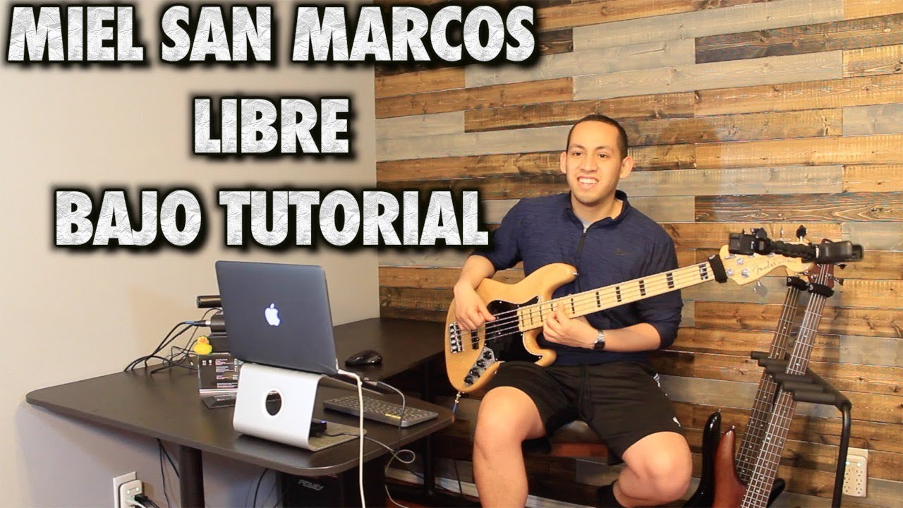 Libre || Miel San Marcos || Bass/Bajo Cover Tutorial With Tabs (HD)