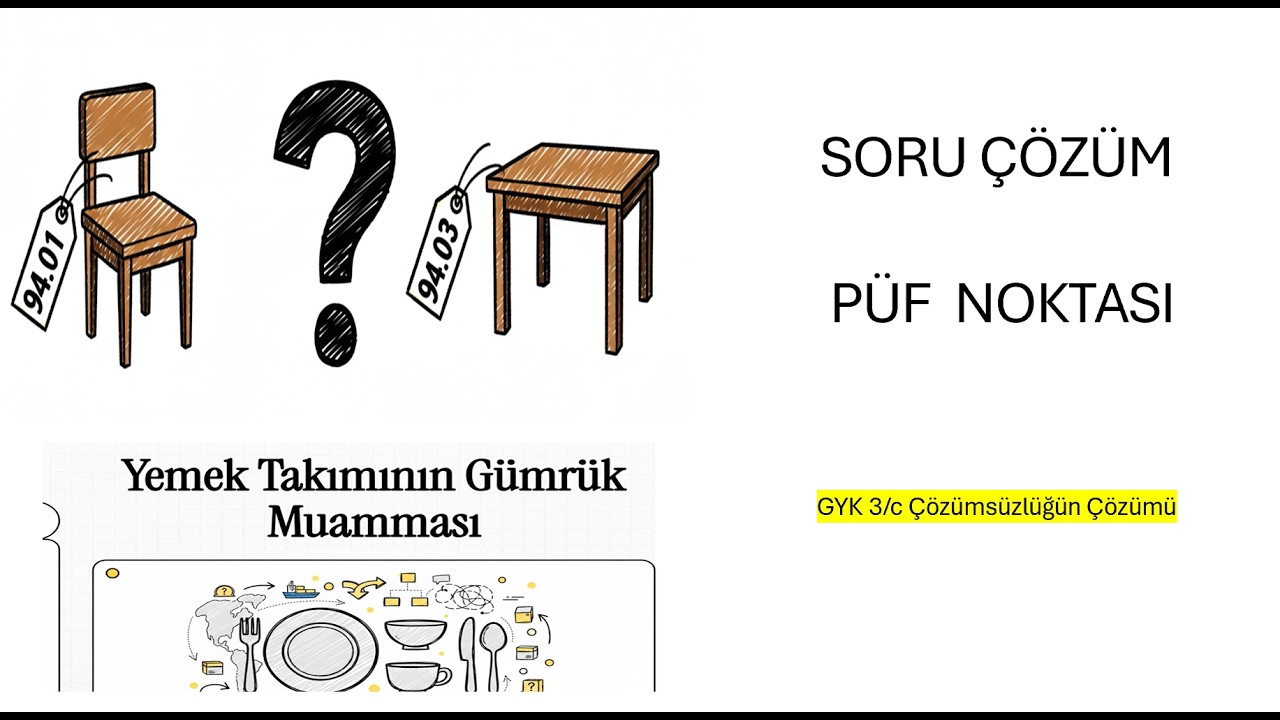 GYK 3/c ÇÖZÜMSÜZLÜĞÜN ÇÖZÜMÜ!? SET Mİ?  SORU/9  YYS,YGM, ANTREPO
