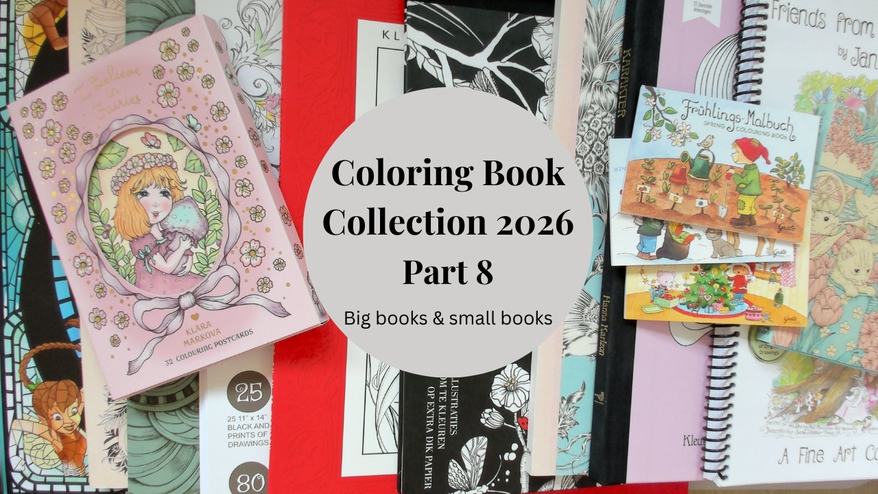 Coloring book collection 2026 Part 8, Big and small books #adultcolorbook