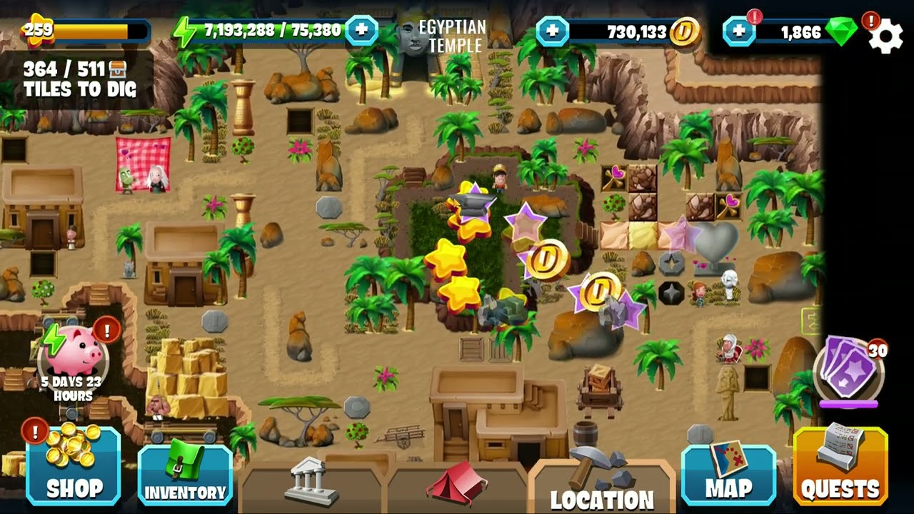 Egyptian Temple | Caesar and Cleopatra #6 | Diggy's Adventure