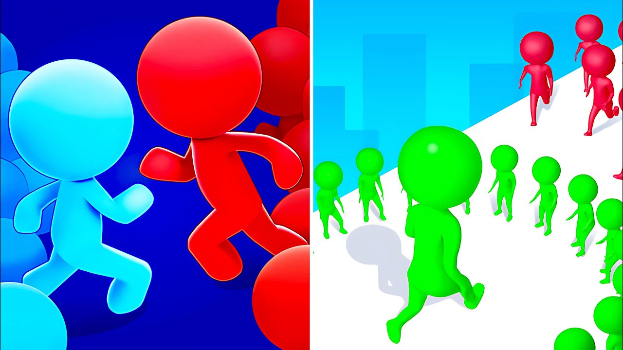 Circle Run Vs CountStickman 3D🌈🔮🌈Walkthrough Android IOS Max Update 99999 Mobile Gameplay 