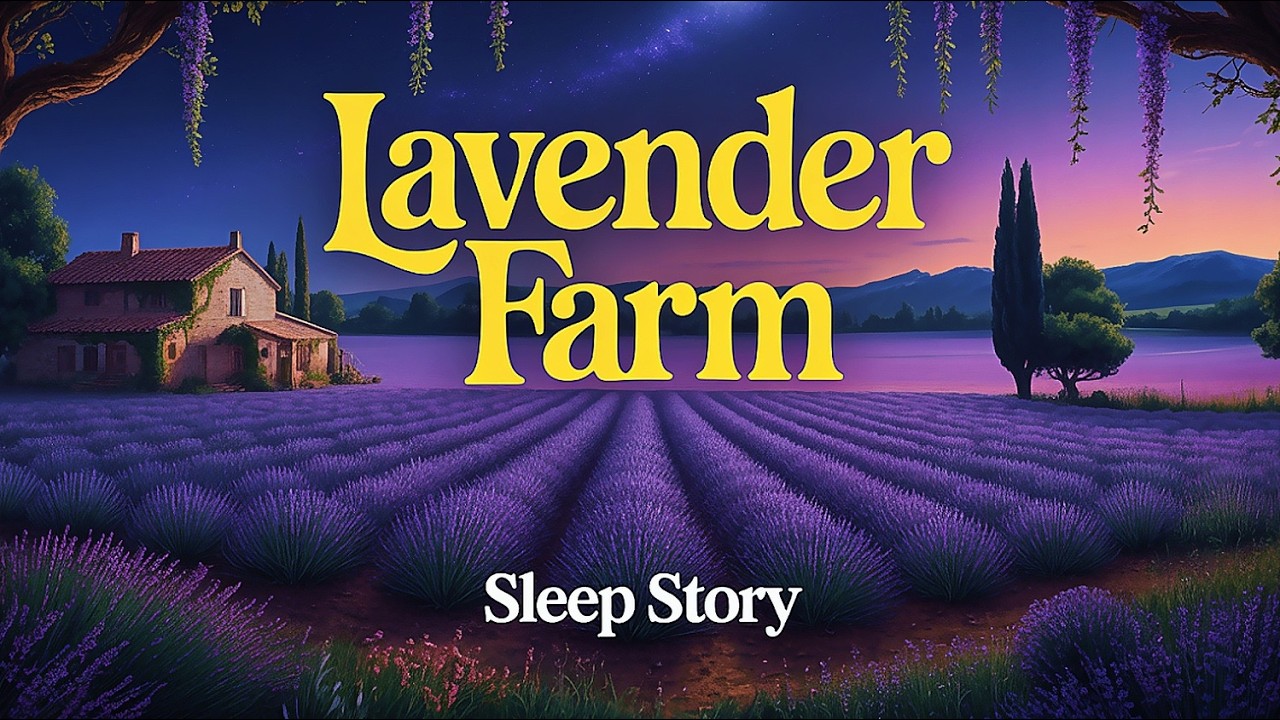 A Meditative Deep Sleep Story | The Lavender Farm at Dusk