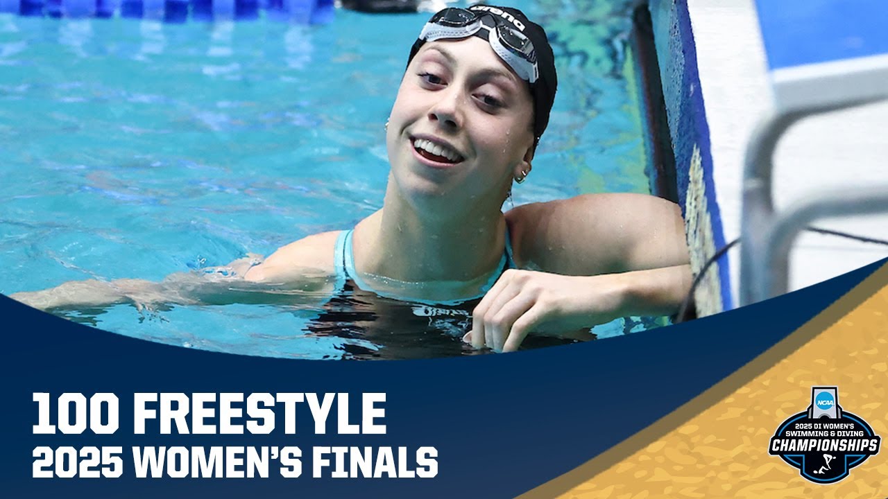 NCAA record women's 100 freestyle | 2025 NCAA swimming championships