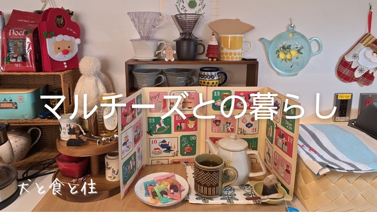 紅茶と甘いもので疲れた身体を癒す🪴戻ってきた平穏な日常🐶アドベントティーカレンダー