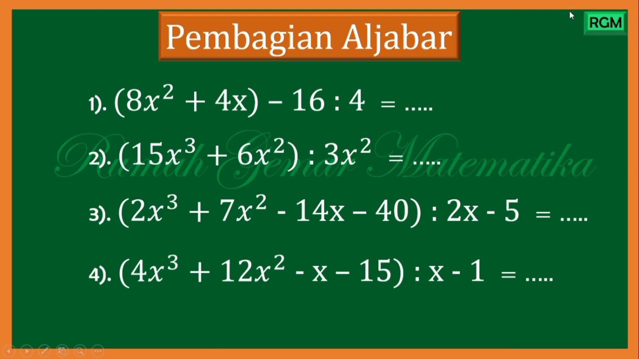 PEMBAGIAN BENTUK ALJABAR #aljabar #aljabarkelas7