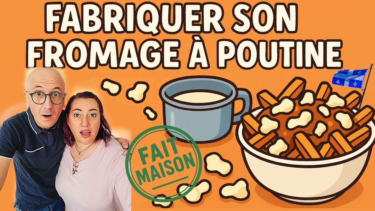 On fabrique du FROMAGE À POUTINE “SQUICK SQUICK” à la maison ! 🧀 en grains #recette #quebec #canada