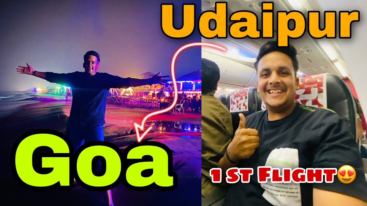 Udaipur to Goa In Flight First Time😍