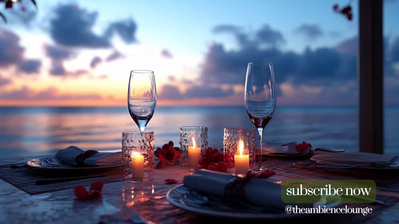 Date Night Ambience: Realxing and Romantic Oceanside Picnic at Sunset