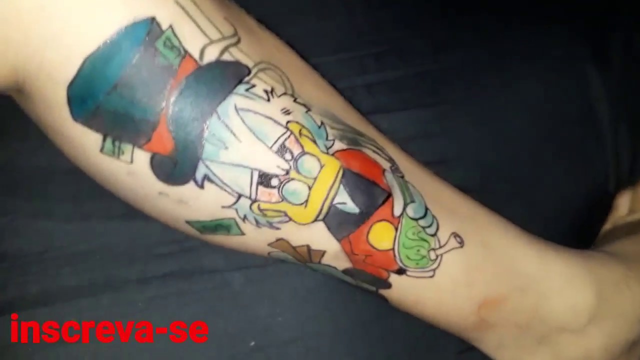 TATUAGEM TIO PATINHAS TEMPORÁRIA CANETA