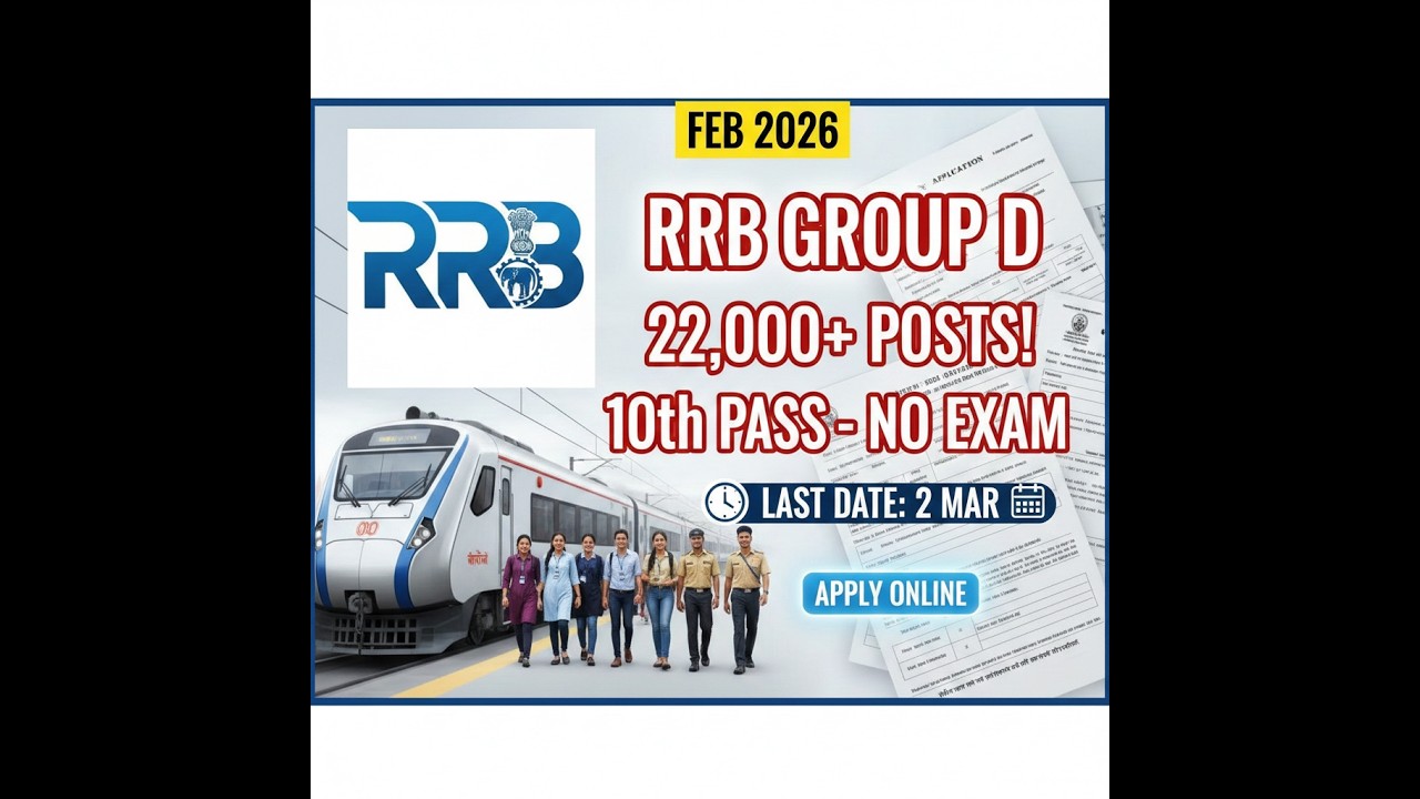 RRB Group D Notification 2026 Out! | 22,195 Vacancies | Selection Process & Syllabus in Telugu