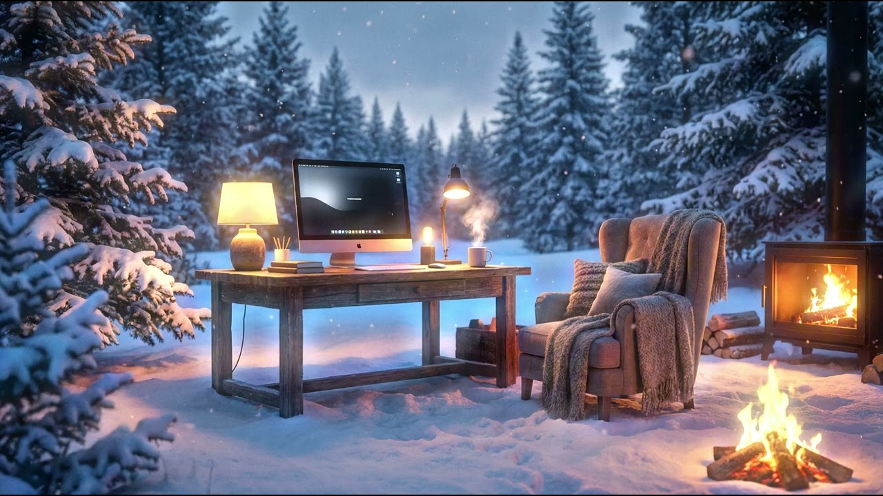 MIND WINTER FOCUS Music Warm Ambient | Mind Ambient – Deep Work & Calm Productivity (1h20)