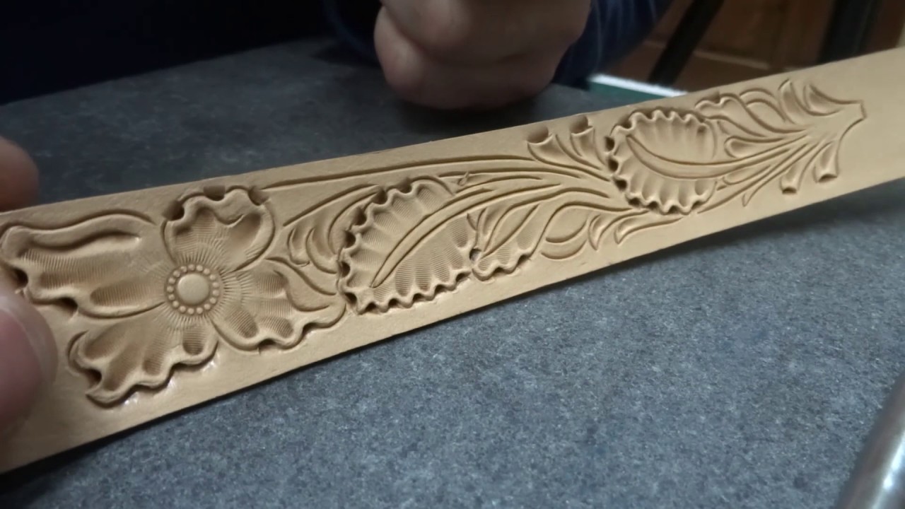 Работа с кожей. Работа штампами. Тиснение Sheridan часть 3.