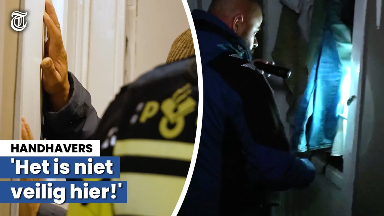 Asielzoekers gepakt in illegaal onderduikadres: ‘Hij gaat mee naar het bureau’