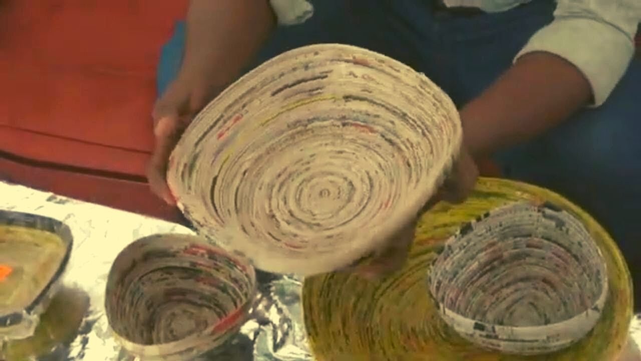 How to Make a Fruit Basket with Newspaper | DIY | Newspaper Craft ||Handicraft || EP 08