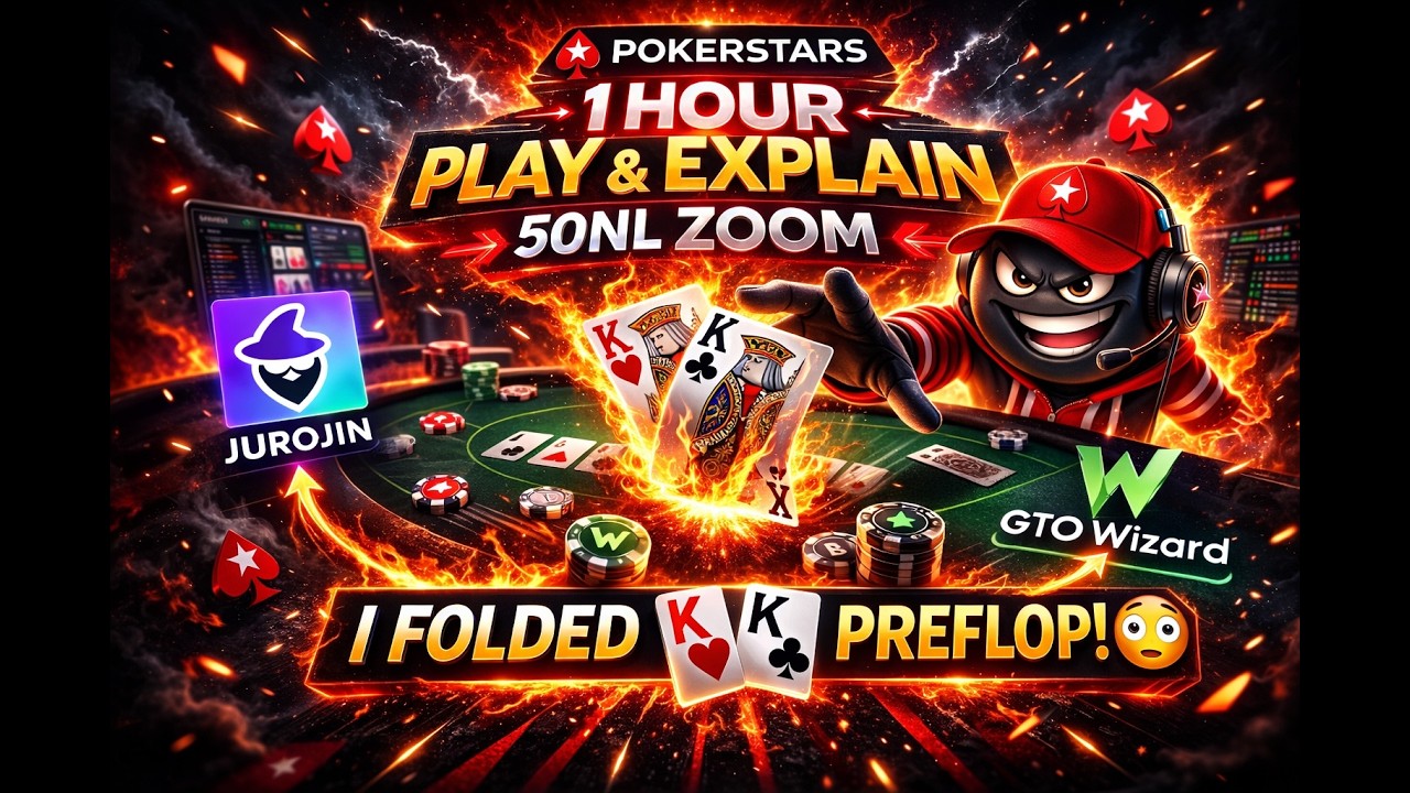 1 HOUR Play & Explain — I Folded KK Preflop 😳 (Highlight Hand)