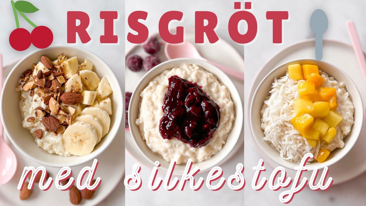 Vegansk risgrynsgröt med silkestofu - 