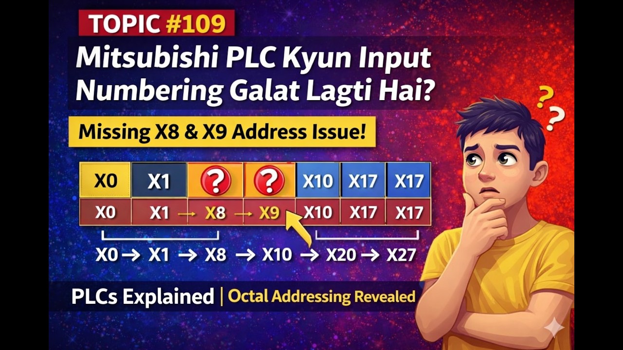 👉 &ldquo;X8 & X9 Missing Kyu Hote Hain? Mitsubishi PLC Numbering Explained!&rdquo;