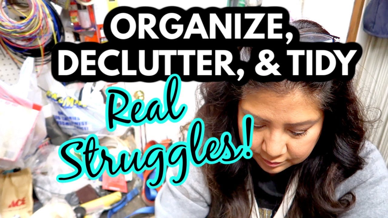 Organize, Declutter, & Tidy with Me GARAGE | Declutter Struggles