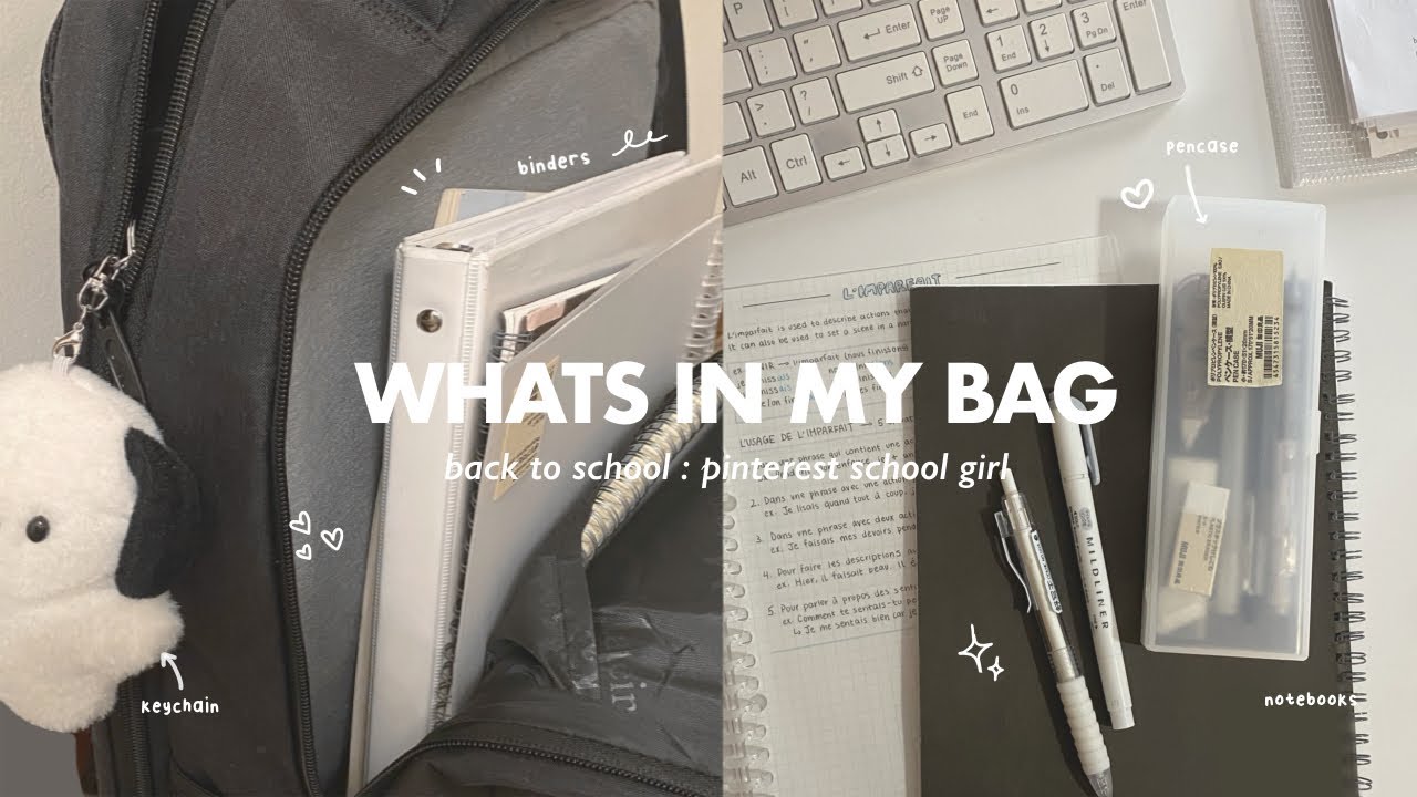 what's in my backpack 2024 ㆐HIGHSCHOOL ✉️ :  school essentials, pencil case tour