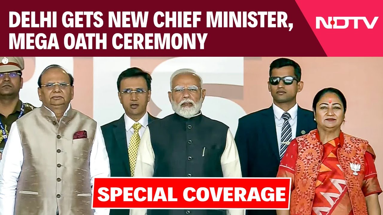 CM Oath Taking Ceremony | Delhi Gets New Chief Minister, Mega Oath Ceremony: Special Coverage