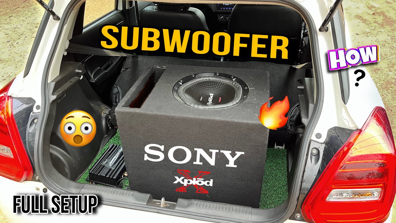 INSTALLED BIG SUBWOOFER 🔊 in SWIFT 🔥| किया ही बजता है 😲। 12 inch SONY SUBEOOFER | BEST Music System
