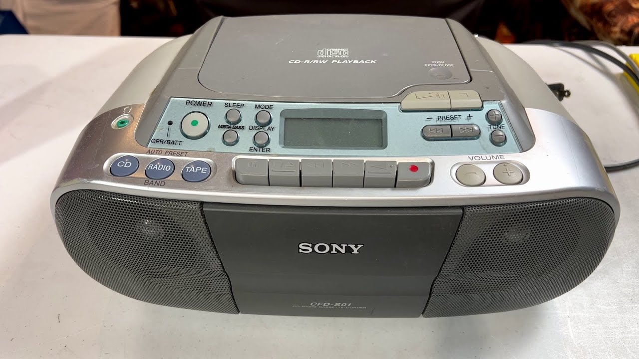 Sony CFD-S01 Boombox with Unknown Power Issues
