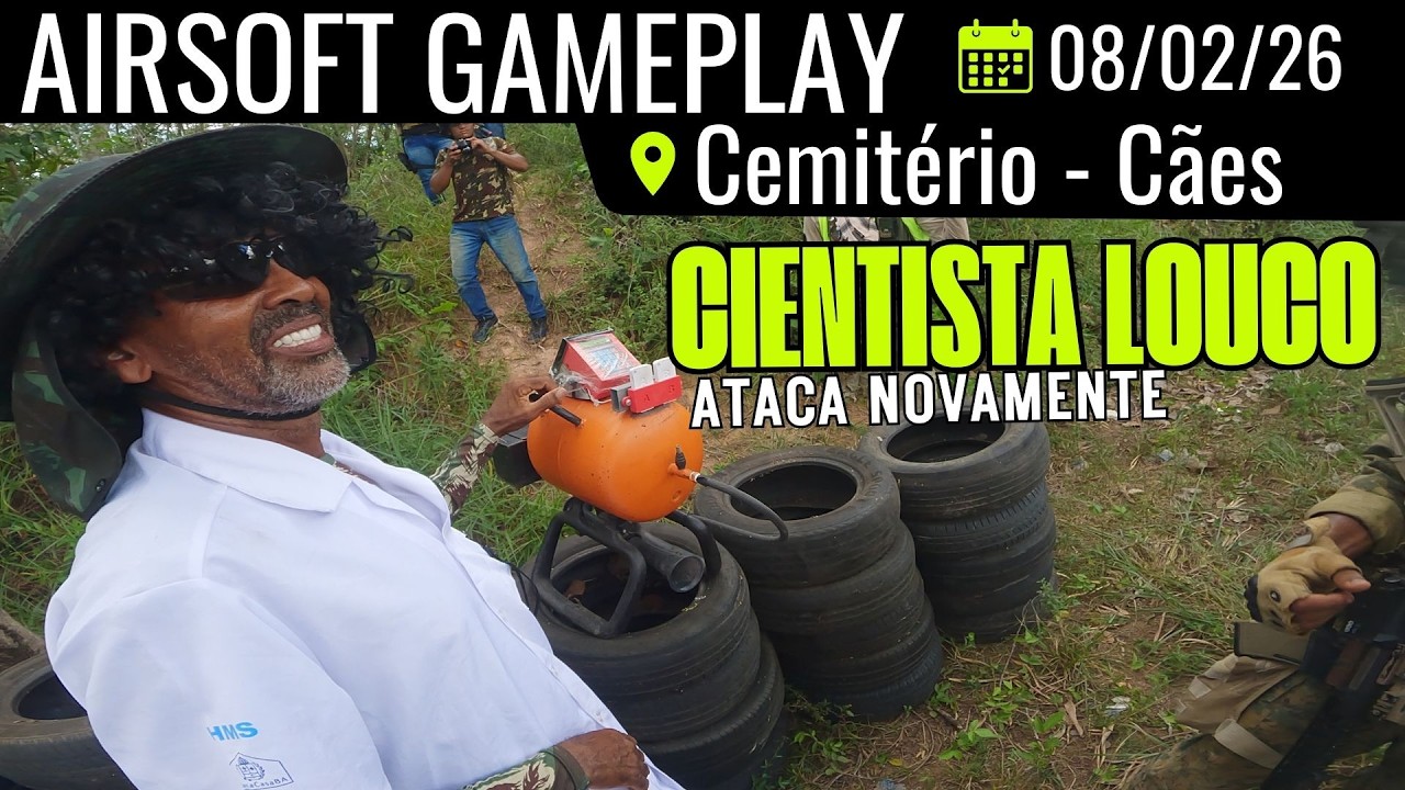O CIENTISTA LOUCO RETORNOU! 5 Aniversário dos cães selvagens - Airsoft Gameplay