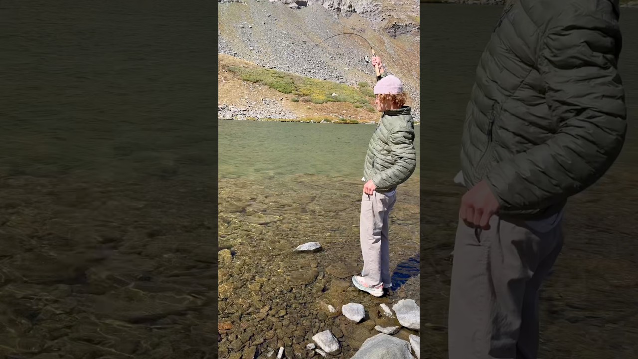 Используя самую большую блесну, мне нужно поймать самую большую форель. #рыбалка