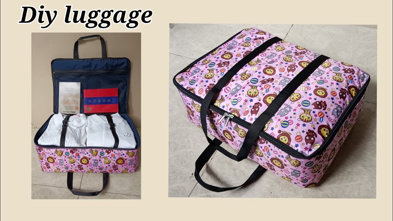 WOW SUPER EASY LUGGAGE SEWING TUTORIAL / DIY BAG /PAANO MANAHI