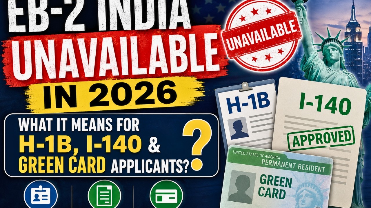EB 2 India Unavailable in 2026  What It Means for H 1B, I 140 & Green Card Applicants?