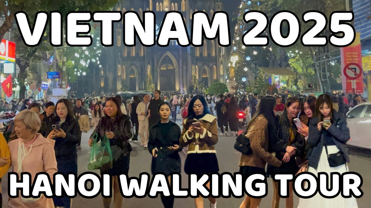 Vietnam nightlife 2025 | Hanoi City Walking Tour at night