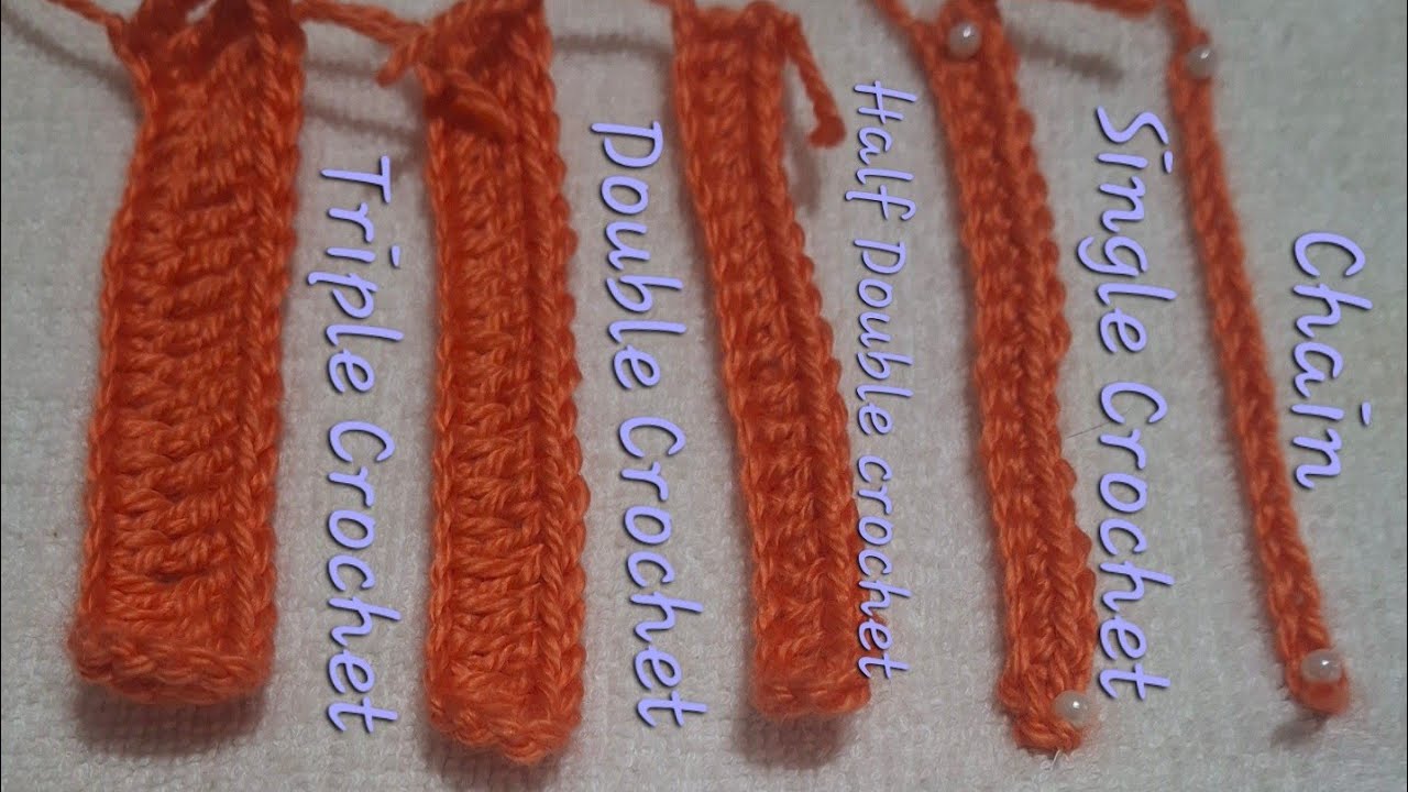 Double Crochet and Triple crochet stitches 😀( Beginner level) 