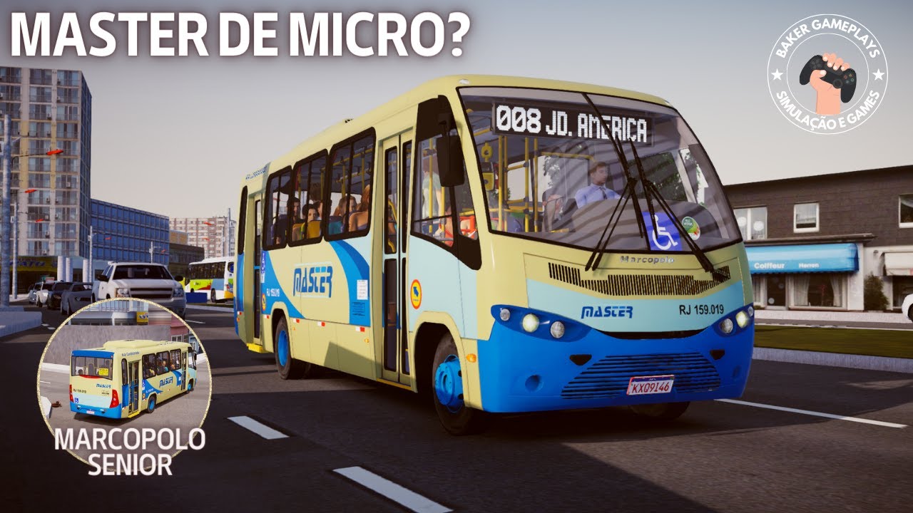 🔵MASTER DE MICRO NA LINHA 008! [MARCOPOLO SENIOR 2013 LO-916] - PROTON BUS SIMULATOR - GAMEPLAY G29🔵