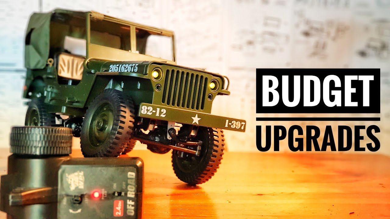 Budget Upgrades JJRC Q65 2.4G 1/10 Proportional Control Crawler Military Truck 4WD Off-Road RC Car
