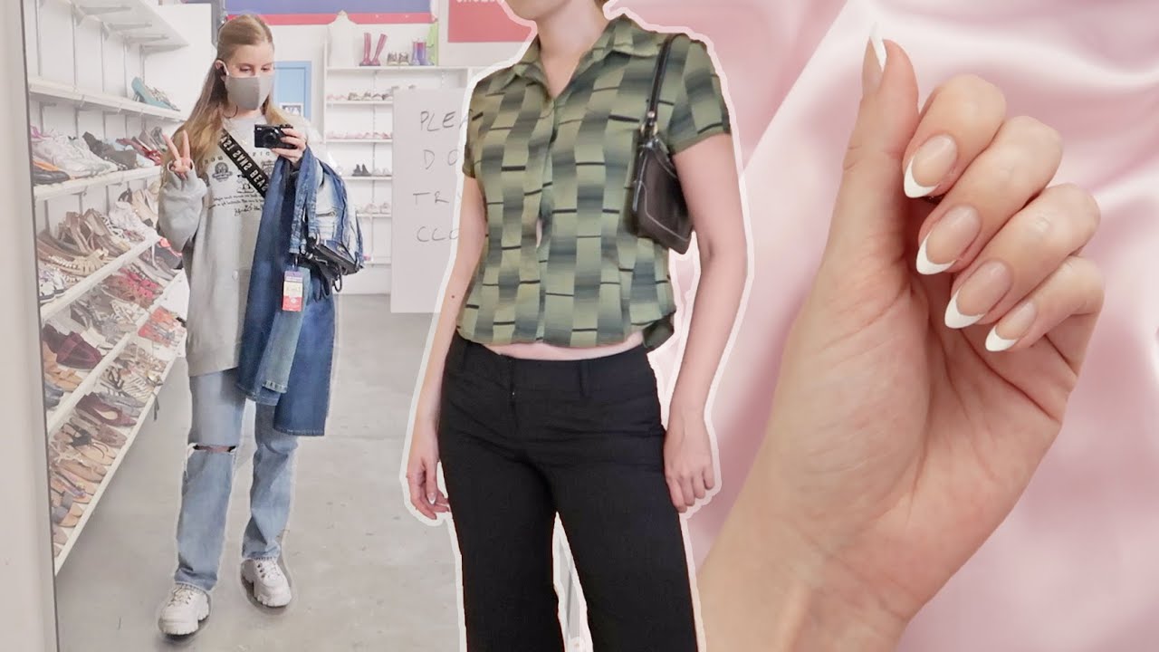 Try-On Thrift Haul & DIY French Tips