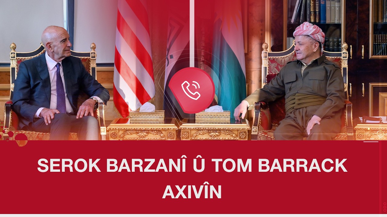 Serok Barzanî û Tom Barrack axivîn