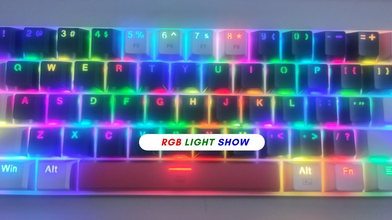 The RGB modes on the Machenike K500-B61 Keyboard